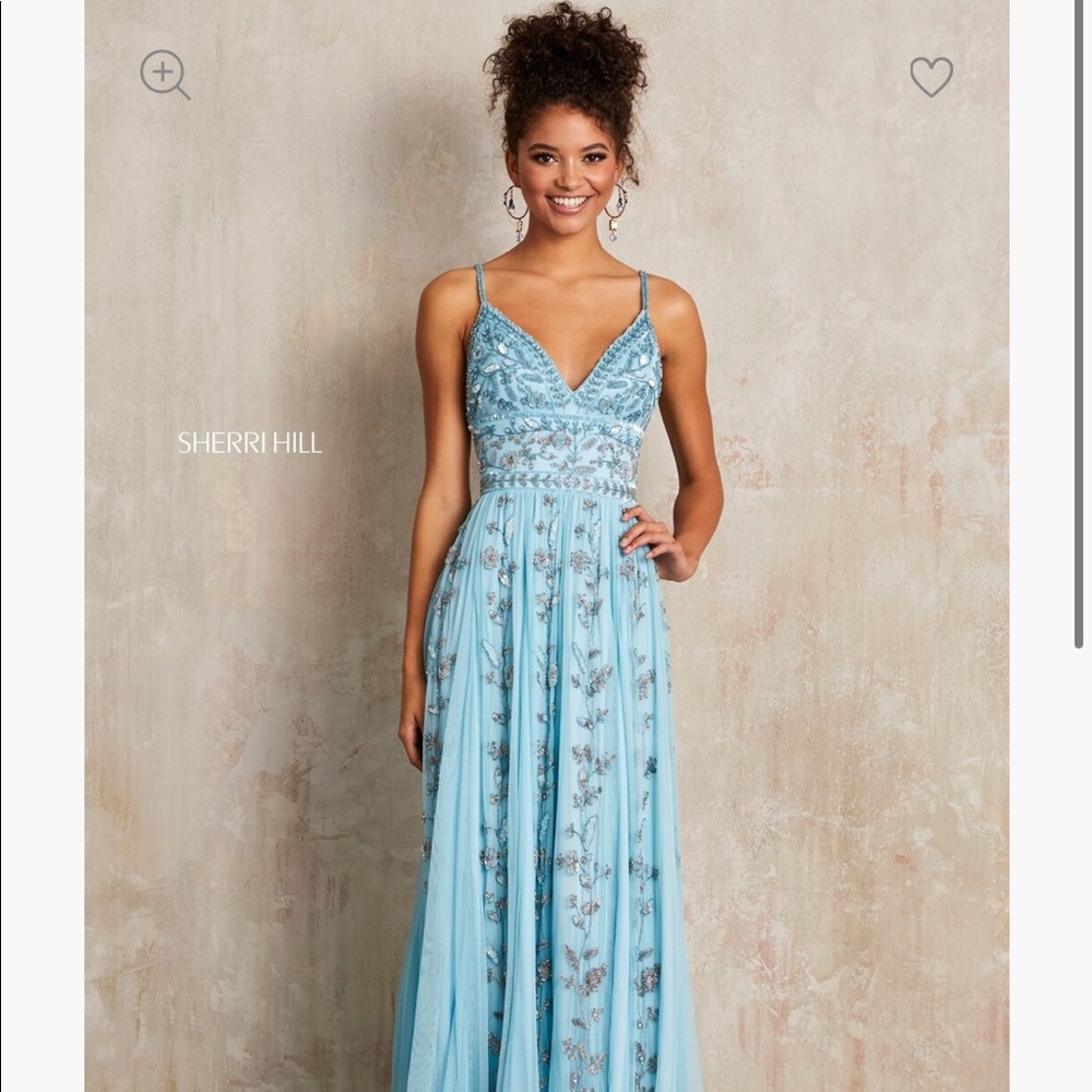 light blue prom dress - Picture 2 of 4
